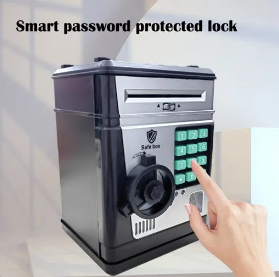 Automatic Smart Money Bank with Fingerprint Lock for Kids