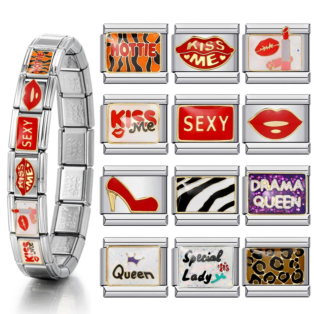 Pulsera de cadena y eslabones de acero inoxidable de moda para mujer: cierre de seguridad oculto, elegante y duradera