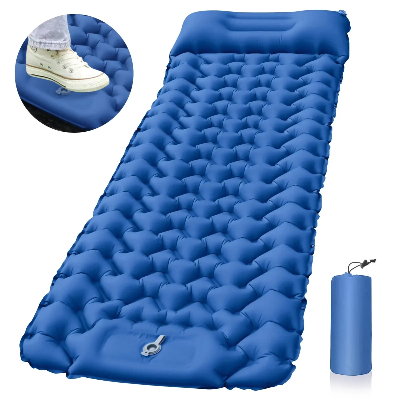 Compact Self-Inflating Camping Mattress with Built-In Pump