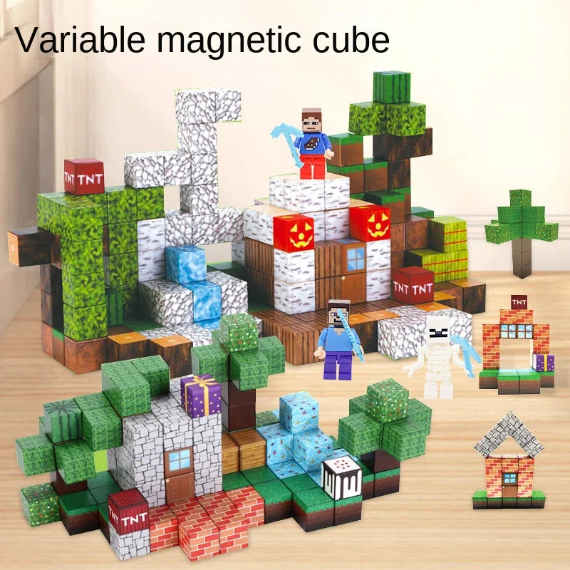 Magnetic Building Blocks Set - STEM Construction Toys for Kids Ages 6-12