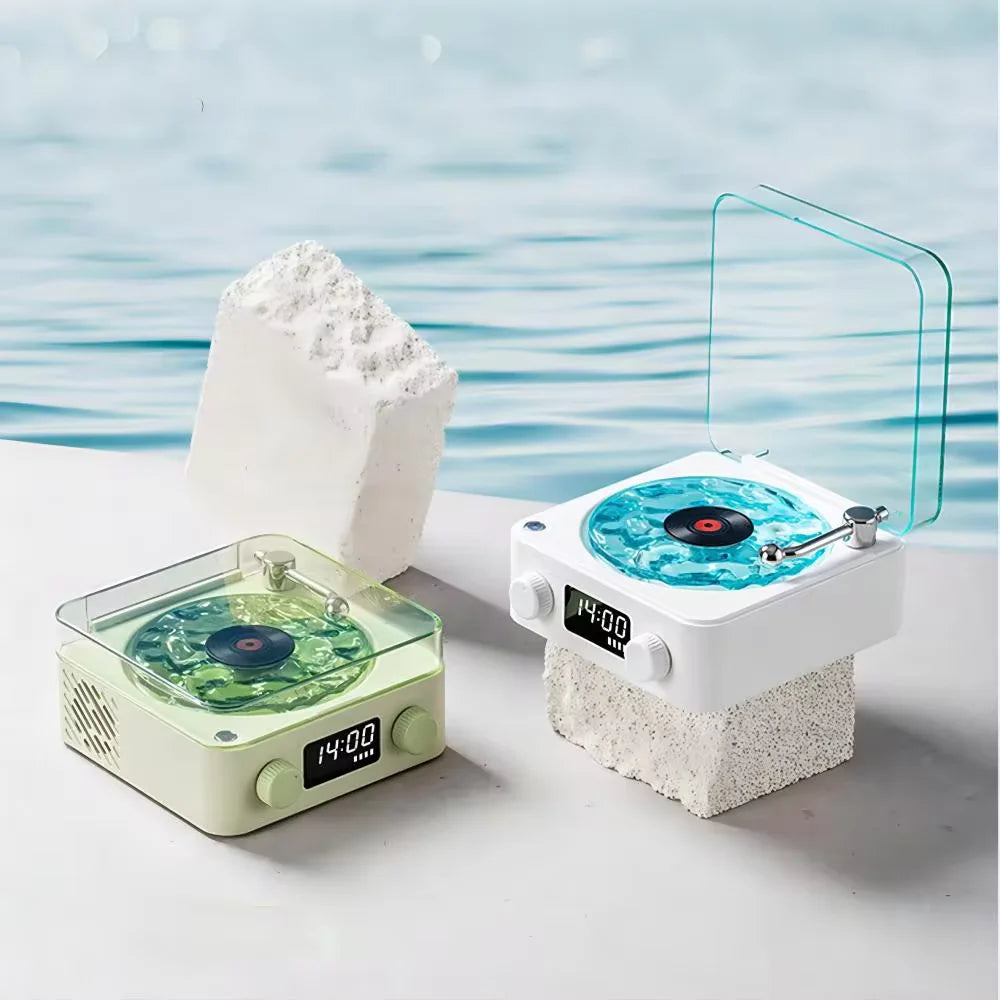 Mini Retro White Noise Bluetooth Speaker – Portable Vintage Sleep Aid with RGB Lights & Nature Sounds