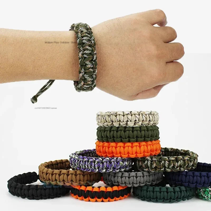 Adjustable Paracord Survival Bracelet – 550lb Emergency Rope for Camping & Hiking
