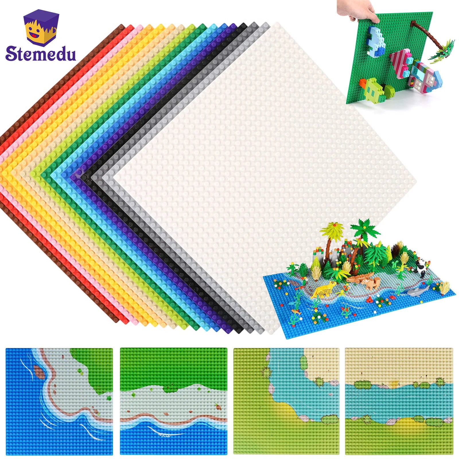 32x32 Classic Building Blocks Base Plate Compatible with LEGO for DIY Assembly