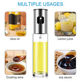 Glass Oil Sprayer for Cooking, Olive Oil Mister for Salad, BBQ, Kitchen, and Baking – Vinegar Dispenser