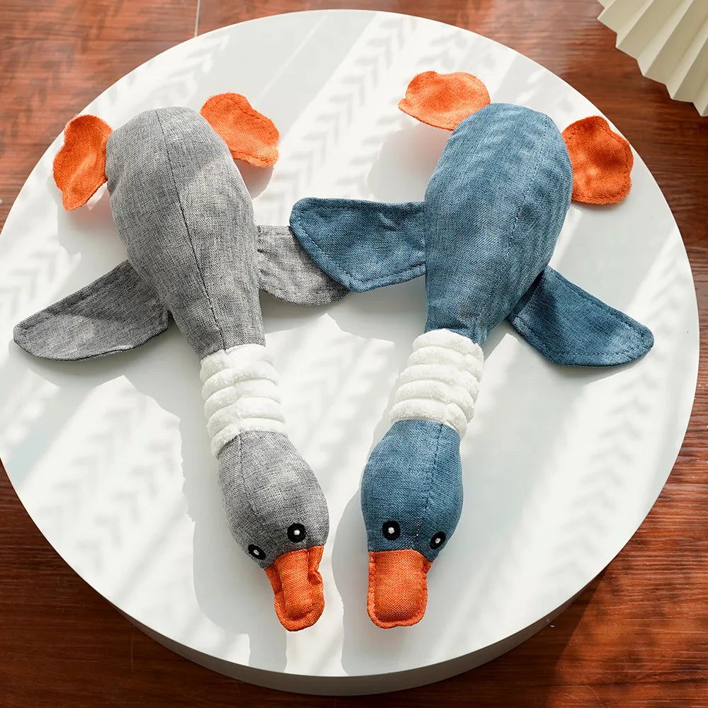 Plush Squeaky Dog Toy – Interactive Fleece Chew Toy for Training & Dental Care