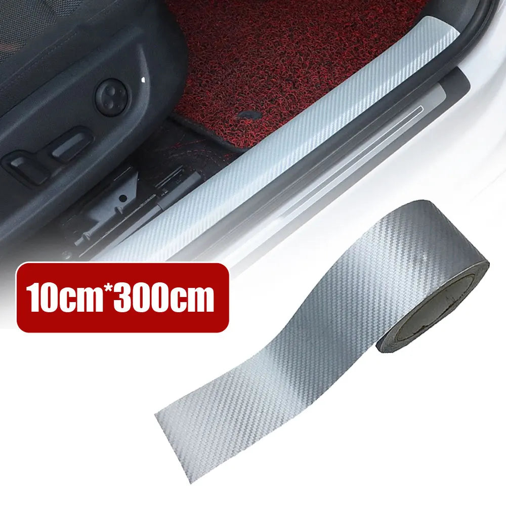 10cm x 300cm Universal 3D Carbon Fiber Film – Stylish & Protective Car Sticker!