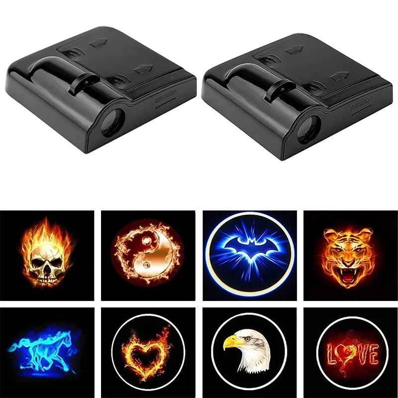 Universal LED Car Door Welcome Light - Wireless Ghost Shadow Projector with Custom Logo