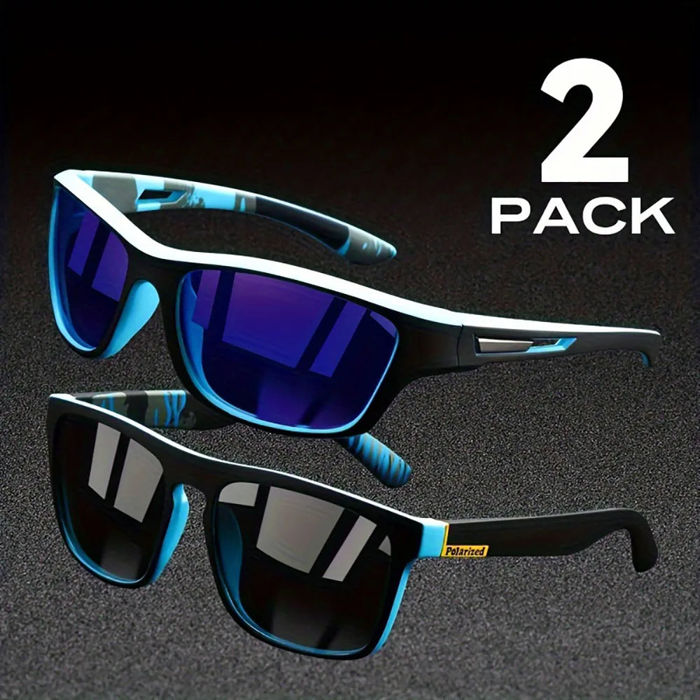 2PCS Polarized UV Protection Sunglasses – Ultimate Sun Shades for Summer!