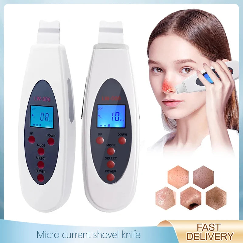 Ultrasonic Facial Cleansing Brush with Skin Tightening & Exfoliating Modes