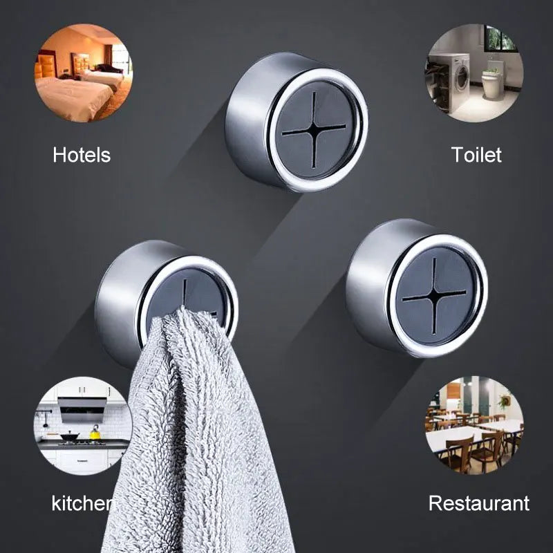 Traceless Adhesive Hooks – Damage-Free Wall Organizer for Kitchen & Bathroom