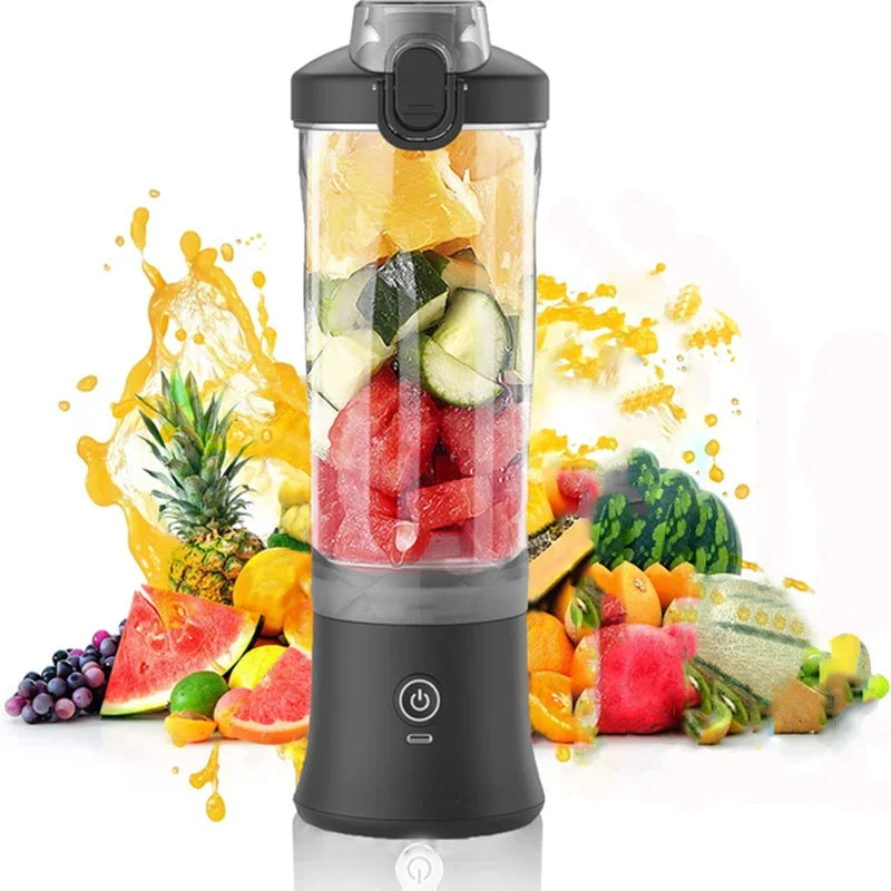 Portable Blender - 600ml USB Rechargeable Personal Smoothie Maker with 20,000 RPM Motor