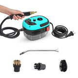 Limpiador a vapor de mano de alta presión: 2500 W de potencia, 6 configuraciones de velocidad y tanque de agua grande