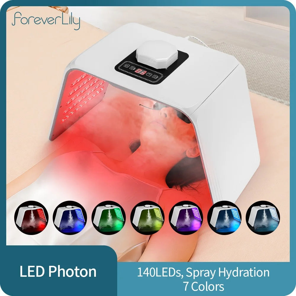 LED Photon Mask with Nano Spray for Skin Rejuvenation, Anti-Wrinkle & Whitening