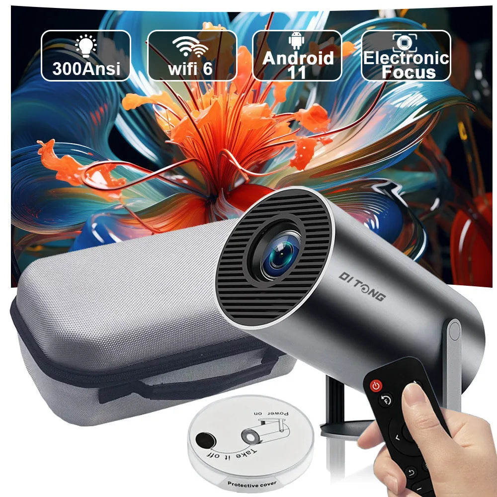 4K LED Home Theater Projector with Android 11 - 1280x720P HD Mini Cinema Proyector