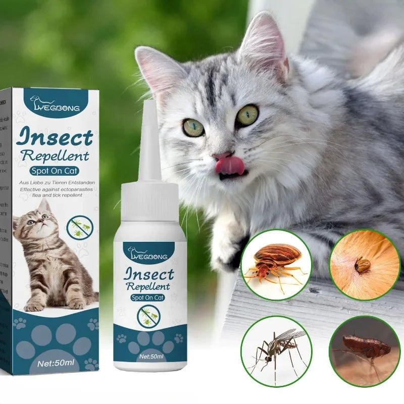 Anti-Flea & Tick Squeeze for Pets – Fast-Acting Mite and Flea Prevention for Cats & Dogs