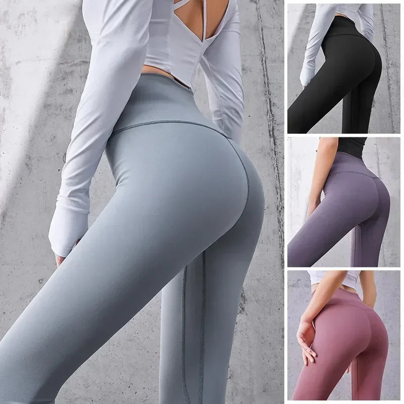 High-Waisted Yoga Leggings for Women – Slim Fit Workout Running Pants