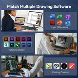 UGEE S640 6" Graphics Tablet - Digital Drawing Tablet with 8192 Pressure Sensitivity