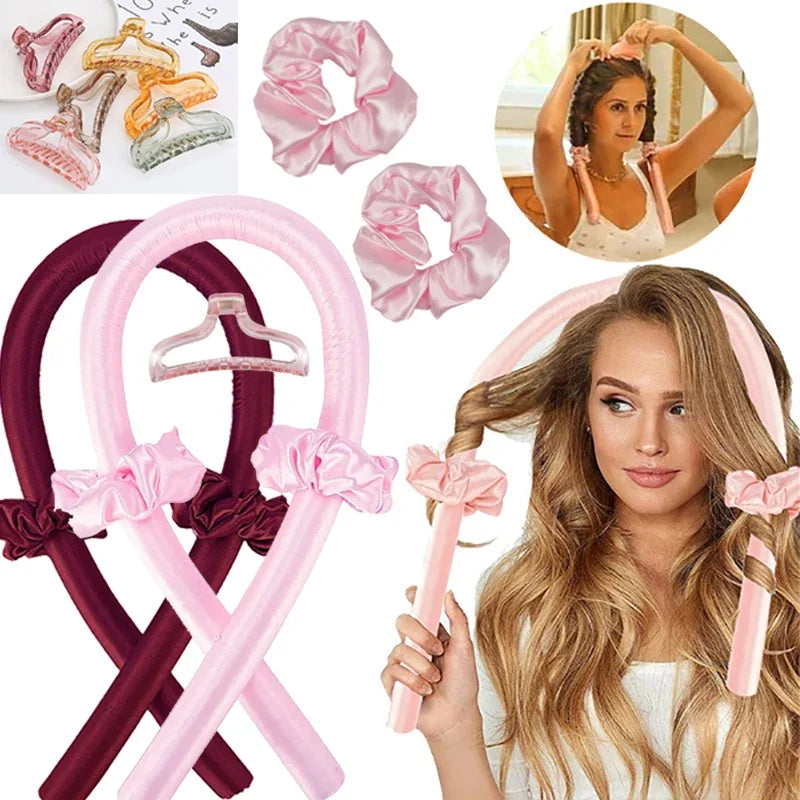 Diadema con varillas para rizar sin calor: rizos suaves y sin esfuerzo