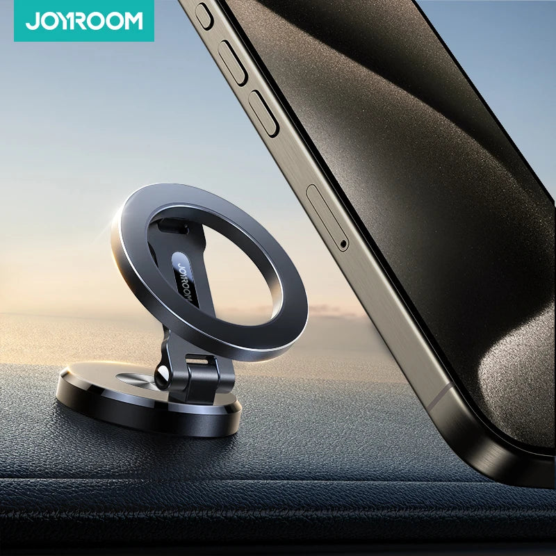 Joyroom Foldable Magnetic Car Phone Holder – Universal Strong Mount for iPhone, Samsung, Huawei