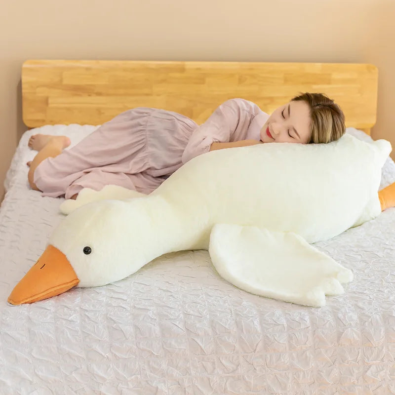 Plush Duck Pillow Toy – Soft Stuffed Animal Cushion for Kids & Adults