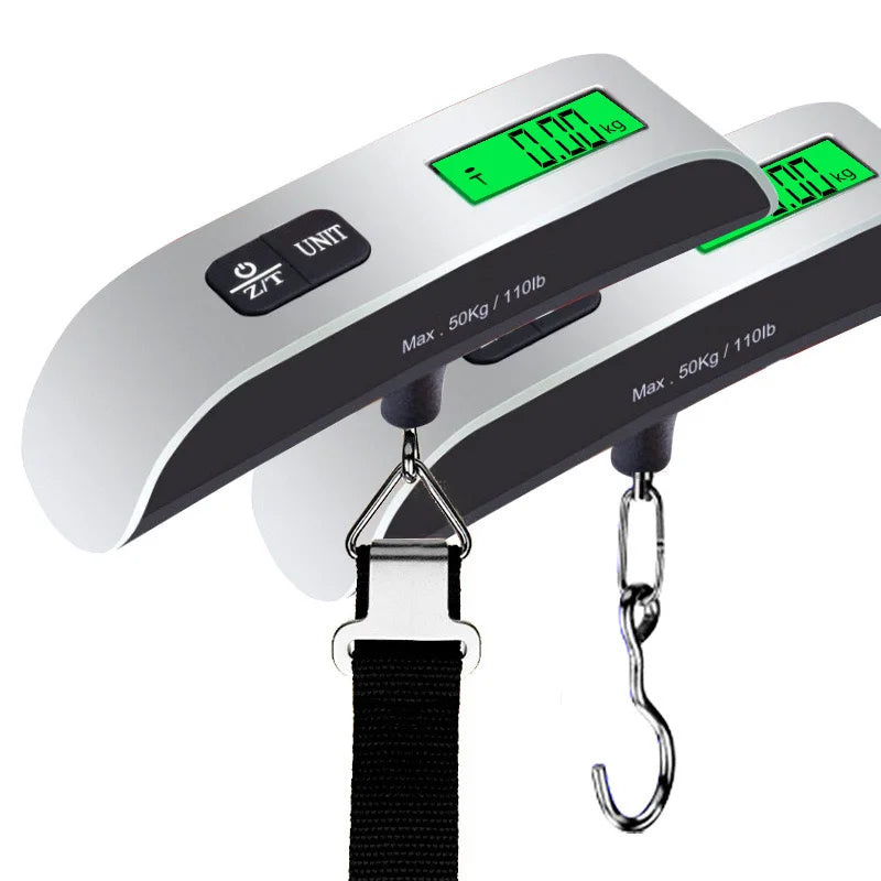Digital Luggage Scale with LCD Display – 50kg Capacity Travel Weight Scale with Tare Function