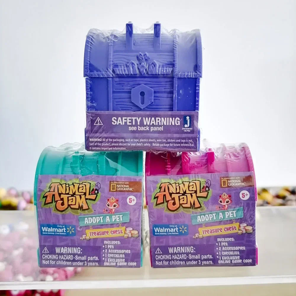Animal Jam Treasure Chest Blind Box - Collectible Pet Figures & Anime Dolls