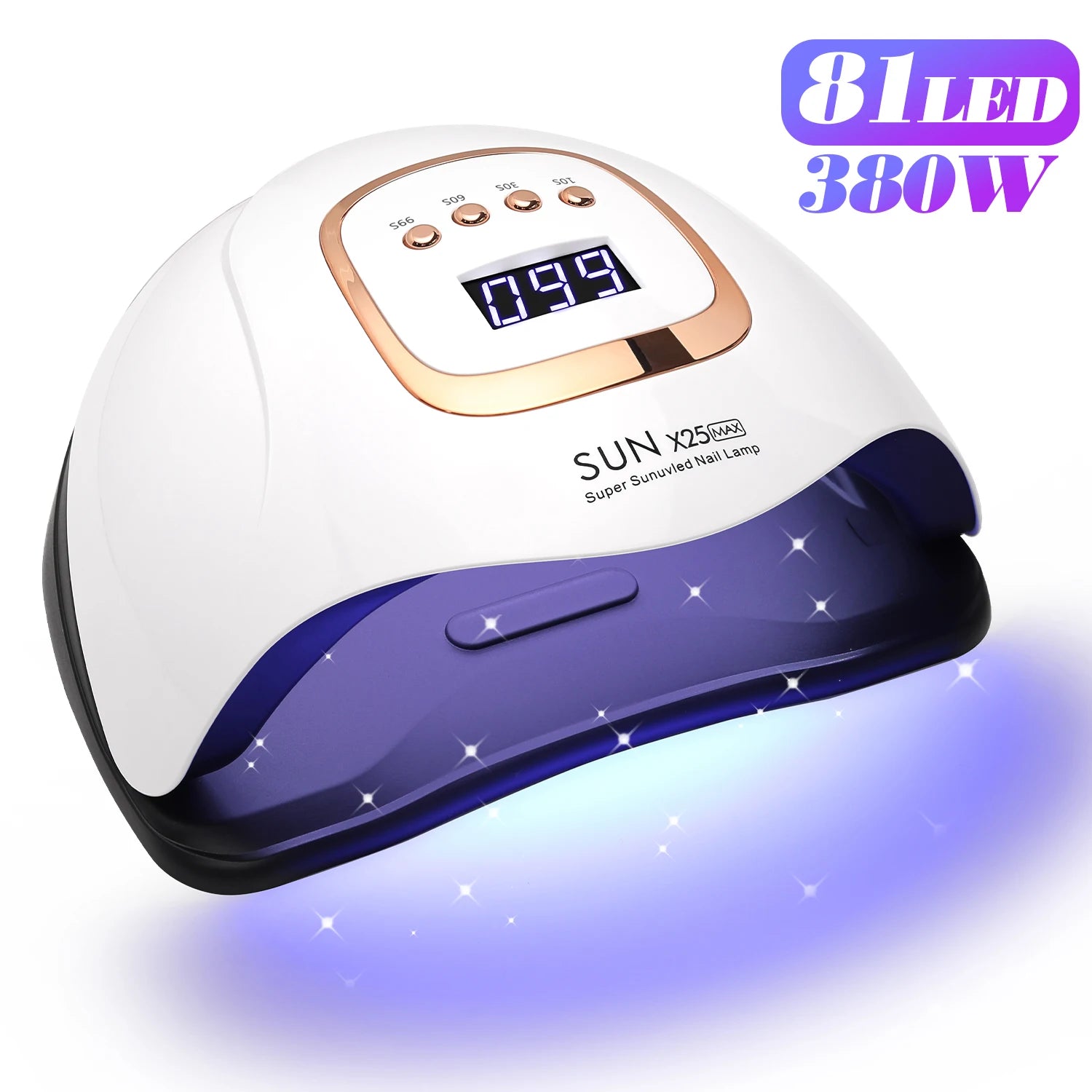 High-Power UV LED Nail Lamp with 81 Beads – Fast-Drying Gel Nail Dryer with Auto Sensor & Timer