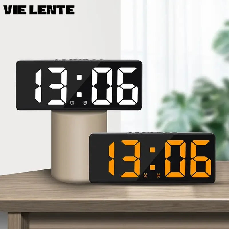 Multifunctional LED Digital Clock – Temperature Display, Alarm & Color-Changing Nightlight