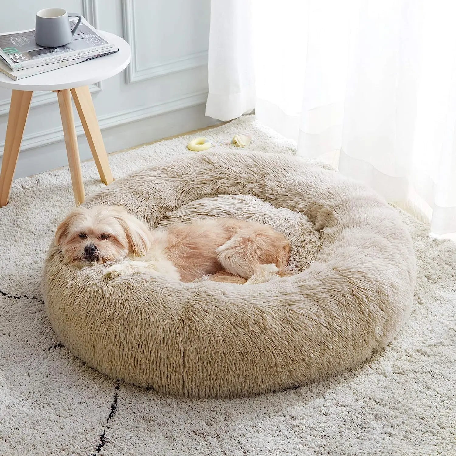 Ultra-Plush Cat Bed – Warm, Cozy & Machine-Washable Pet Sleeping Nest