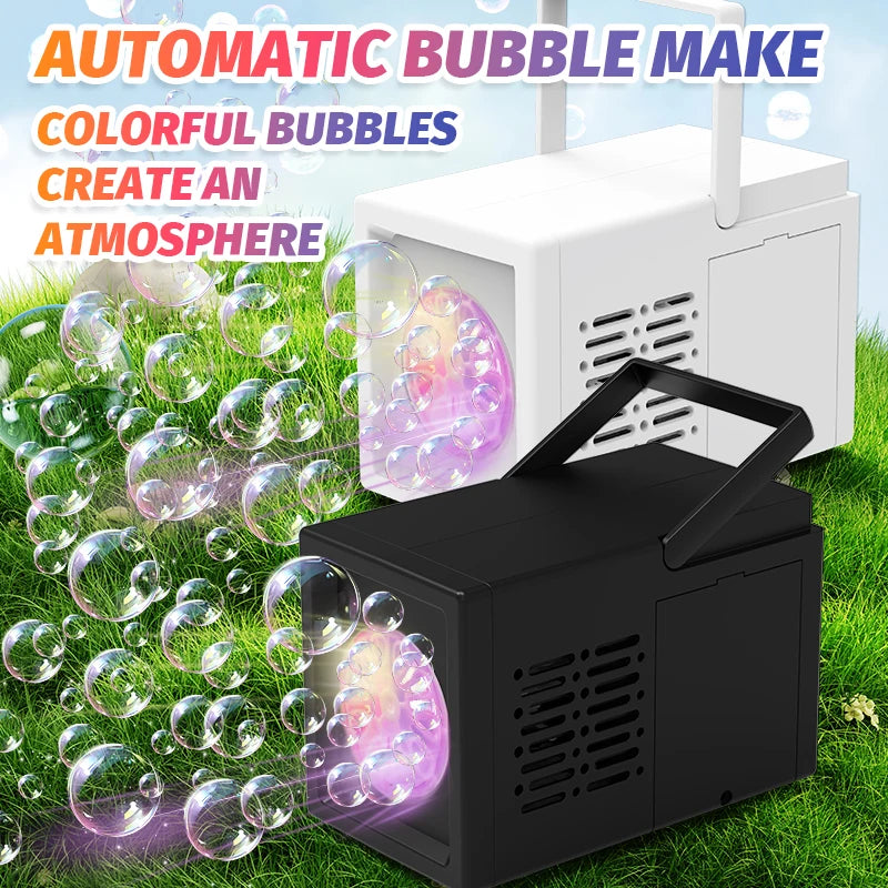 10-Hole Bubble Machine for Outdoor Parties & Kids Entertainment