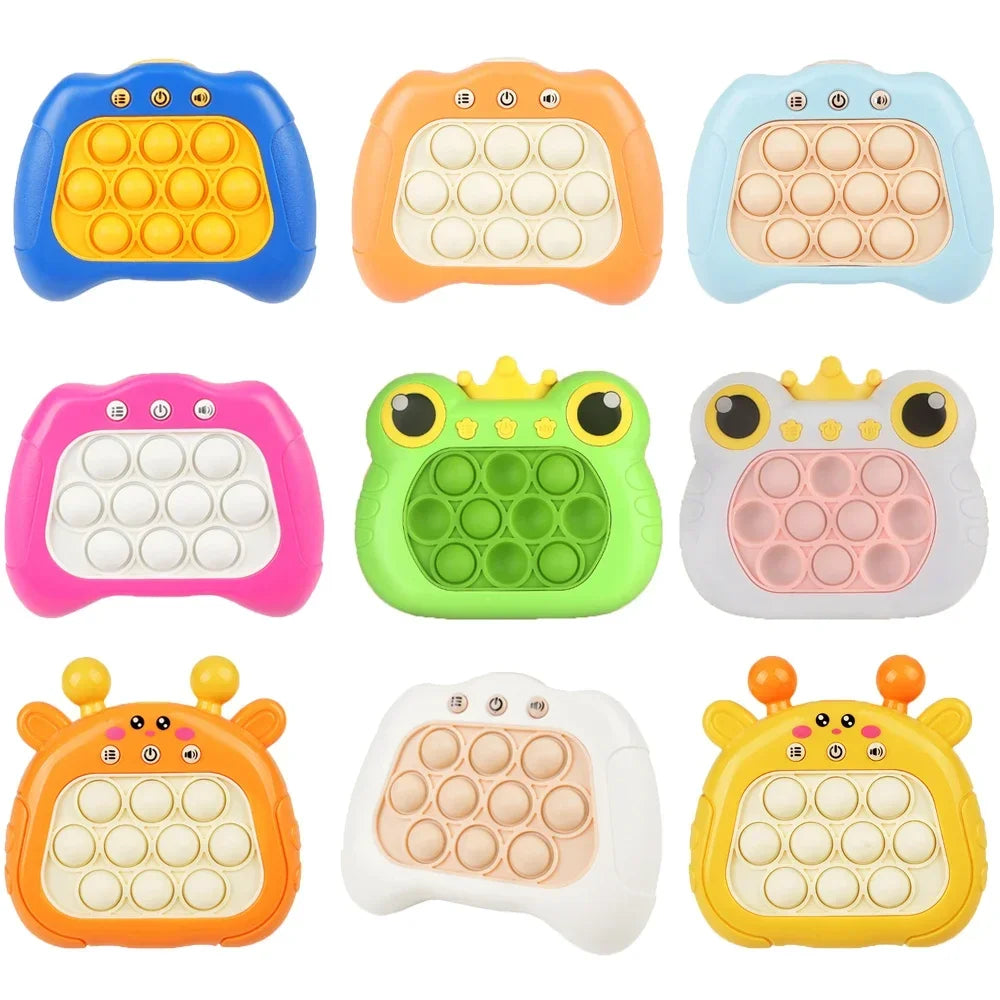 Light-Up Push Pop Fidget Toy – Electronic Bubble Game for Kids & Adults – Stress Relief & Fun