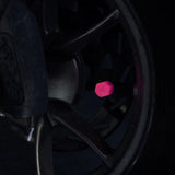 Glow-in-the-Dark Tire Valve Caps – Fluorescent Wheel Accessories for Cars, Bikes & Motorcycles
