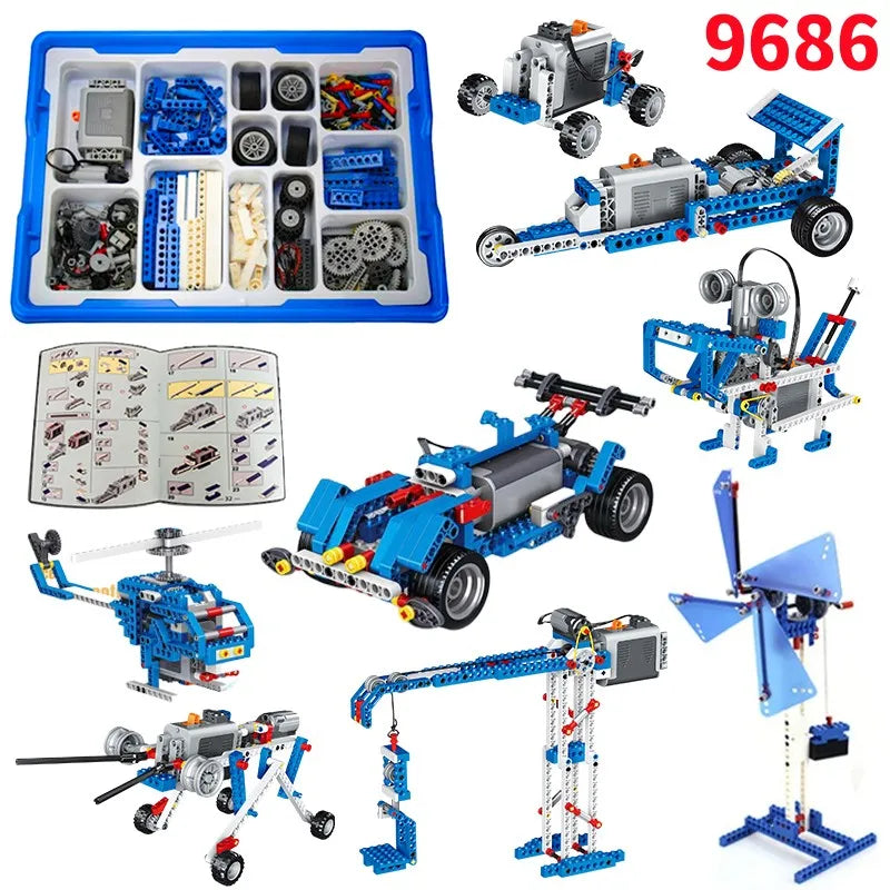 STEM Robotics Building Blocks Set – Educational DIY Technology Kit for Kids, Compatible with 9686 Engineering Projects