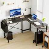 Modern L-Shaped Computer Desk for Home and Office
