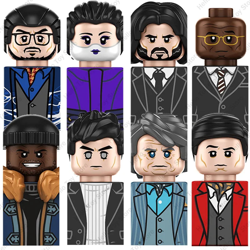 John Wick Movie Action Figures – Mini Building Block Set for Kids & Collectors