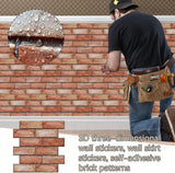10PCS Self-Adhesive 3D Wall Panels – Waterproof Peel & Stick Brick Wallpaper for Bathroom & Fireplace