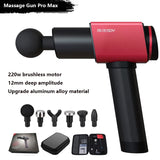 High-Power Professional Massage Gun for Deep Tissue Muscle Relief with 6 Heads & Long Battery Life