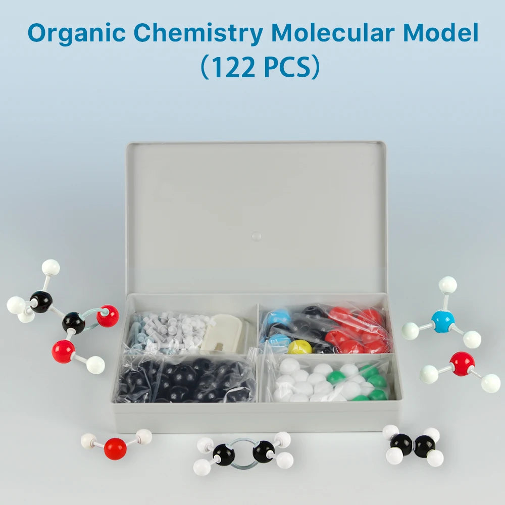 Organic Molecular Models Set (122 PCS) – Visualize Chemical Bonds & Atoms for Educational Use