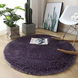 Plush Round Carpet – Soft, Fluffy, and Elegant Home Décor for Any Room