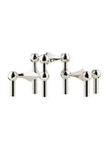 Nordic Metal Molecular Candle Holder – Modern Silver Candelabra for Home Décor & Centerpieces