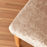 1 funda de tela brillante de terciopelo para silla: funda elegante y elástica para cualquier ocasión