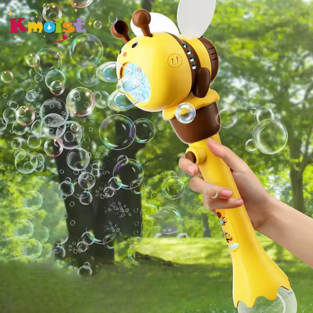 Bee Bubble Machine for Kids – Automatic Bubble Maker with Charming Lighting Effects