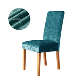 1 funda de tela brillante de terciopelo para silla: funda elegante y elástica para cualquier ocasión