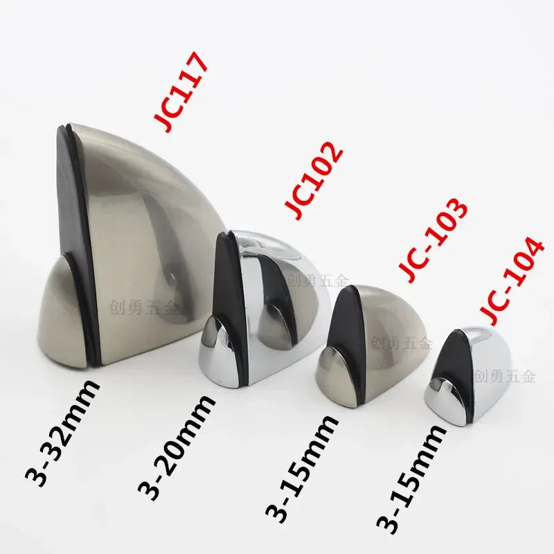 Adjustable Zinc Alloy Shelf Clamps – Heavy-Duty Support for Glass & Wood Shelves