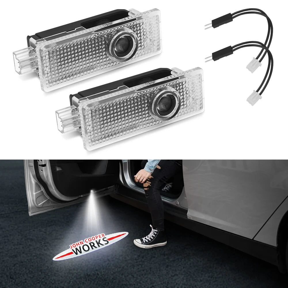LED Door Projector Lights for MINI Cooper – High-Brightness Ghost Shadow Welcome Light
