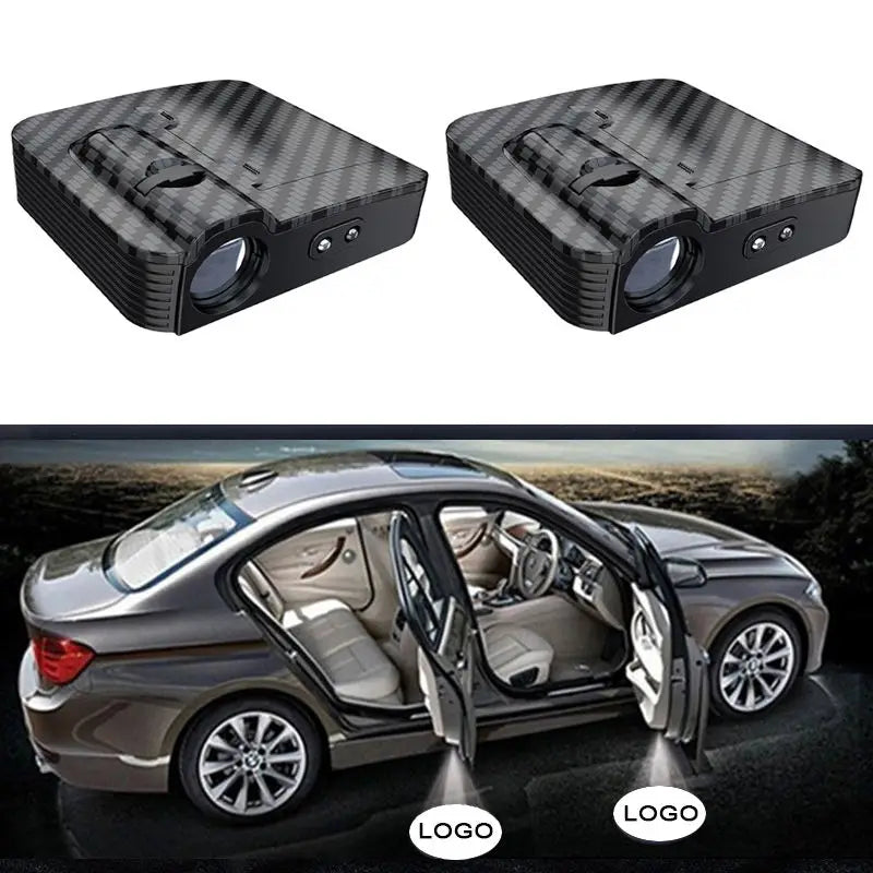 Custom Wireless Car Door LED Welcome Lights - Logo Projector Lamps for All Vehicles