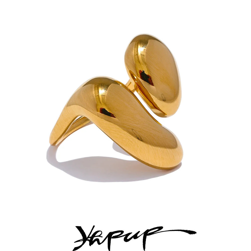 Anillo minimalista de acero inoxidable: joyería moderna, resistente al agua y elegante para mujeres