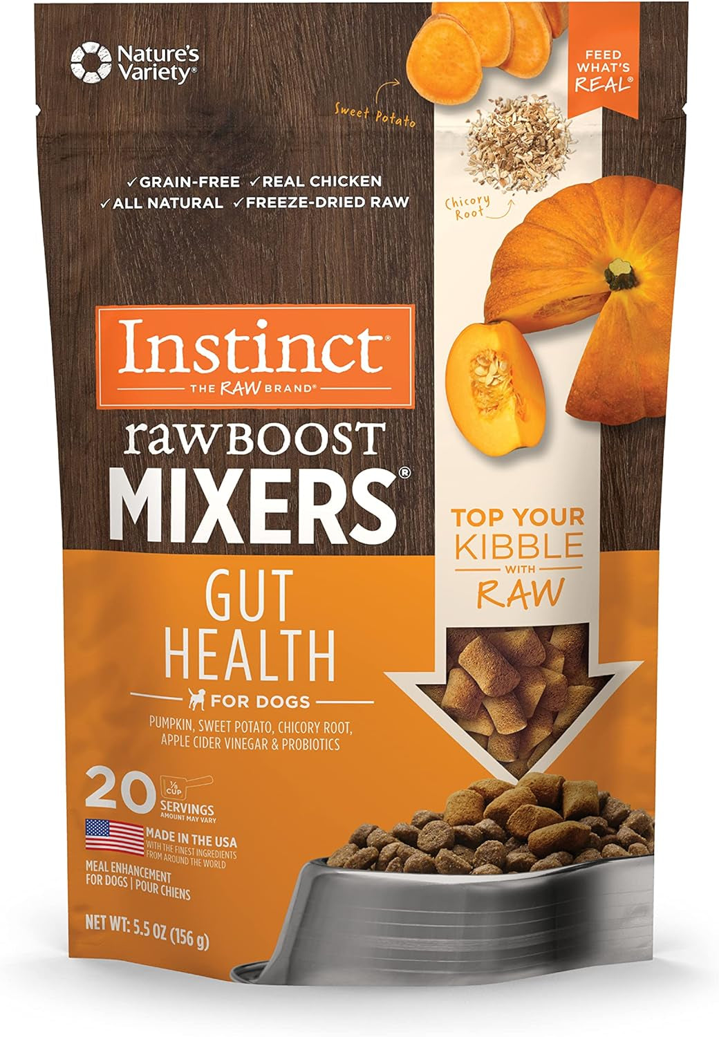 Freeze-Dried Raw Dog Food Topper – Gut Health Support