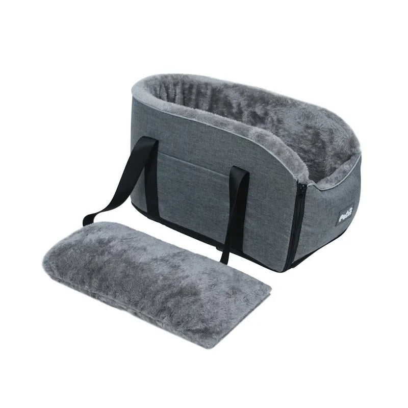 Portable Car Safety Pet Seat - Central Control Travel Bed for Small Dogs and Cats