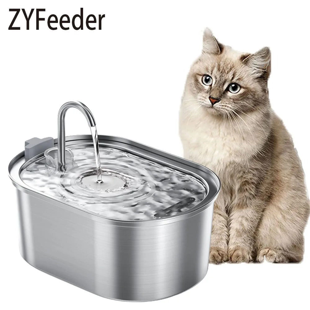 Smart Cat Water Fountain - Automatic Pet Drinker, Water Feeder & Dispenser for Cats and Dogs